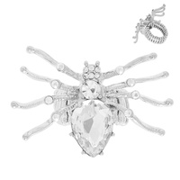 HALLOWEEN JEWELED SPIDER STRETCH RING